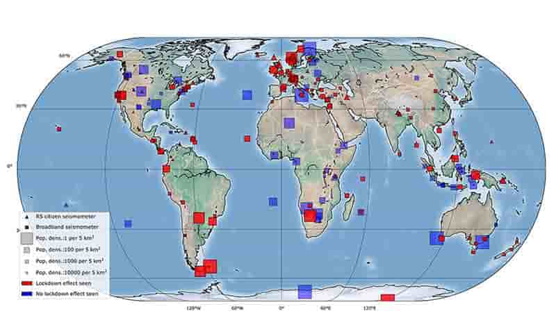 COVID-19 lockdown caused 50 percent global reduction in human-linked Earth  vibrations